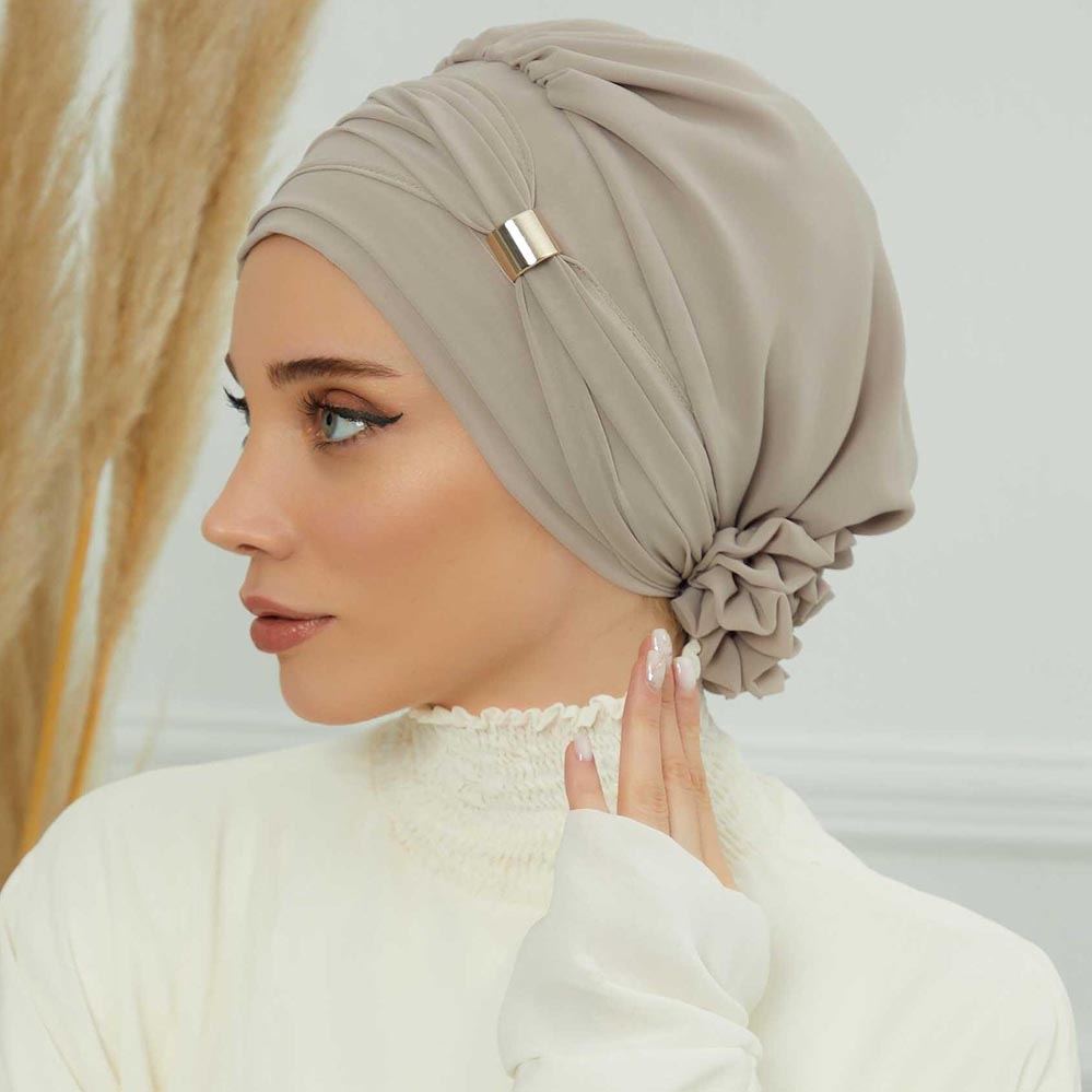 Badminton Indonesia - Plaine musulman instantané Turban chapeau intérieur