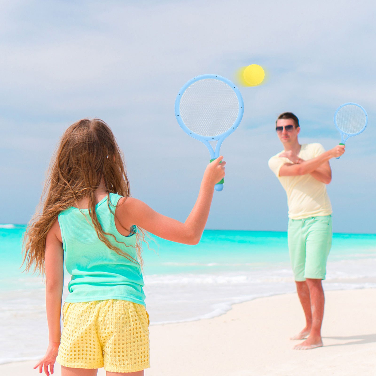 Badminton Kids - 1 ensemble de raquettes de badminton