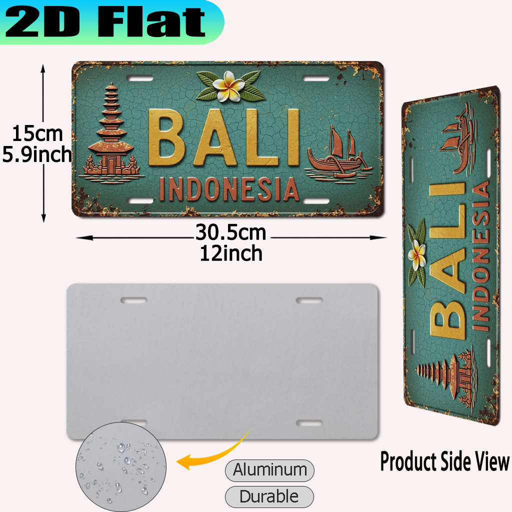 Plaque Métallique Vintage 2D B - Badminton Indonesia avis et prix