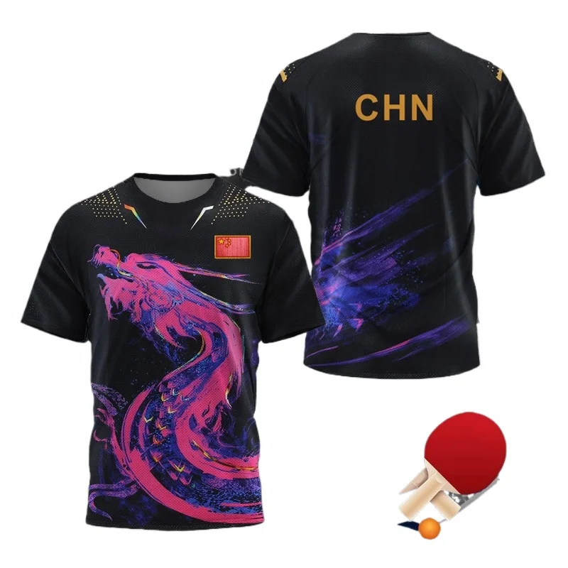 T-shirt graphique Dragon de Ch - Badminton Hall avis et prix